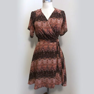 Miss Me Chevron Wrap Dress